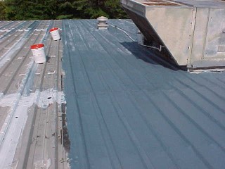 Coating of reinforced mesh