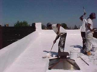 Row house project with cool roofing